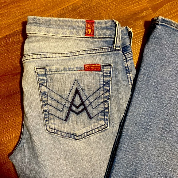 7 For All Mankind A Pocket Flare Jeans Size 29 - Picture 2 of 10